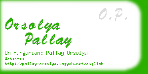 orsolya pallay business card